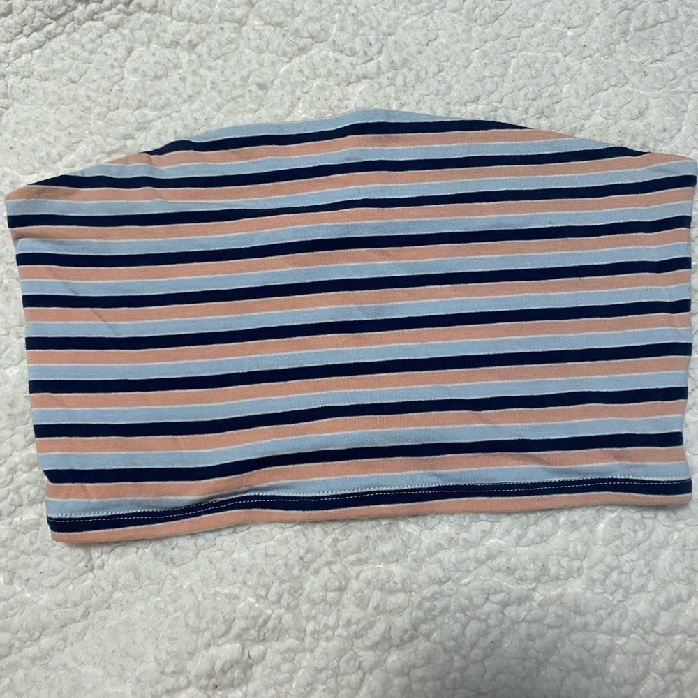 Garage Striped Tube Top